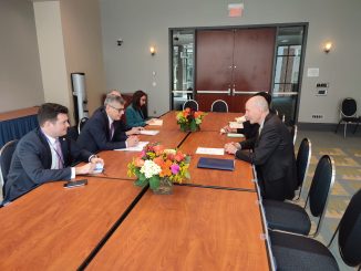 Ministrul Energiei, Virgil Popescu, discuții cu oficiali americani în SUA. Foto: Facebook